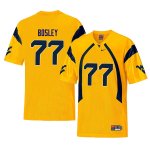 Men's West Virginia Mountaineers NCAA #77 Bruce Bosley Yellow Authentic Nike Retro Stitched College Football Jersey GI15D38HU